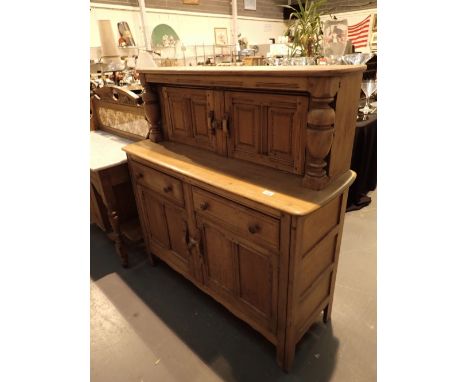 Ercol light elm court cupboard