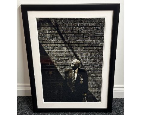 Framed Portrait Photograph of Bill Ruth. Overall size including frame 76cm x 56cm. This is his story: "I was put in the RASC 