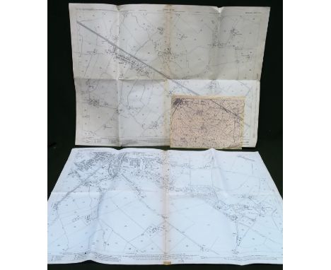 Tow unframed maps of Ormskirk, 1927 editions, printed by Director General at the Ordnance Survey Office, Southampton. Also pr