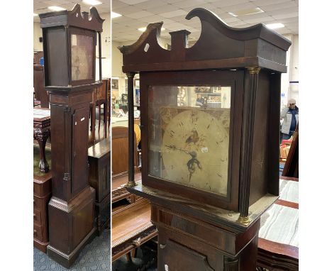 GRANDFATHER CLOCK WITH MOVEMENT A/F