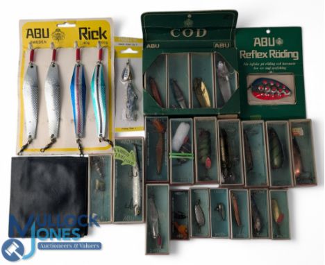 Accessories - Mixed collection of vintage ABU lures (#20) - in boxes and card backed, Colibri, Reflex Roding, Rick, Igon, Sal