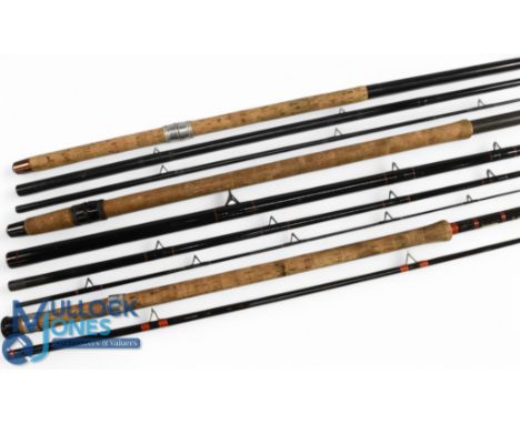 Shakespeare Canal hollow glass rod 1838/330, 11ft 4pc Action A15, 28" handle, alloy sliding reel fittings, stand off rings, l