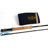 Hardy Alnwick Graphite Deluxe carbon trout fly rod: 9ft 2pc line 6/7#, alloy uplocking reel seat and