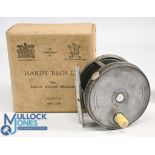Hardy Bros "The Perfect" alloy fly reel duplicated Mk II 3 3/4" perforated spool with white