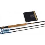 Hardy Alnwick Graphite "Stillwater" carbon trout fly rod: 12ft 3pc line 6/7#, alloy uplocking reel