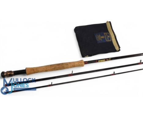 Hardy Alnwick Graphite "Stillwater" carbon trout fly rod: 12ft 3pc line 6/7#, alloy uplocking reel set and collar, lined ring