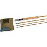 Hardy Alnwick The "LRH Dry Fly" No H 49842A Palakona split cane trout fly rod: 8ft 9" 3pc line 6#