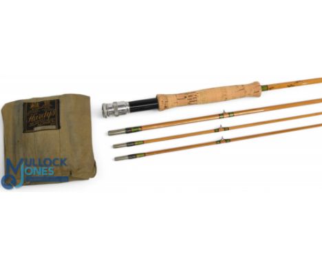 Hardy Alnwick The "LRH Dry Fly" No H 49842A Palakona split cane trout fly rod: 8ft 9" 3pc line 6# with spare tip, alloy uploc