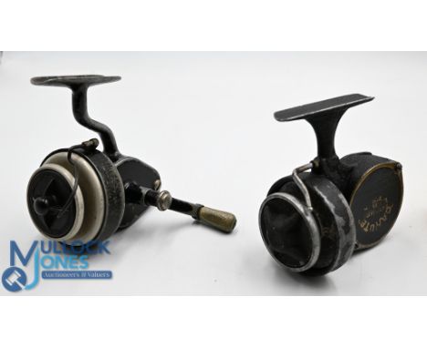 The Canute Engineering Co, of Windsor, England - threadline casting reel, manual line pick up, front drag control, black crac