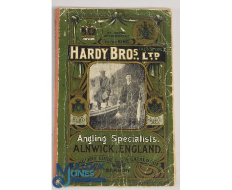 1914 Hardy Brothers Angling Guide &amp; Catalogue, good-fair condition for age with wear to covers, marks, creases