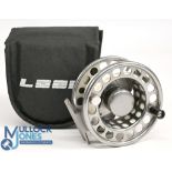 Loop Sweden alloy fly reel Ecotec HD 7 Ten 3 ¾" wide ventilated spool, Captive spool cap, counter