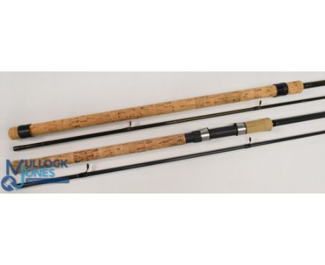 Unnamed Avon style carbon rod, 11ft 2pc, 21" handle, Fuji uplocking reel seat, lined stand off rings, cloth bag, very light u
