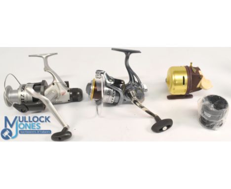 Ultra Cast ULT fixed spool reel with spare spool, good bail, spool tensioner, very light use, runs well. Match Pro GTZ 5000 f