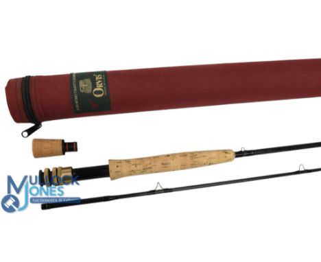 Orvis USA HLS graphite trout fly rod, 9ft 2pc line 7#, alloy uplocking reel seat with detachable butt cap, lined stripping ri