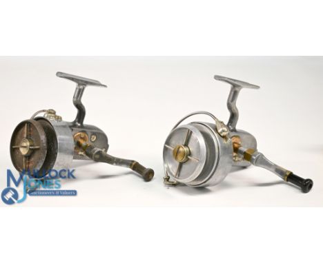 Hardy Bros "The Altex" No 2 Mk IIII LHW alloy fixed spool reel, good bail, constant check, signs of wear, alloy spool runs ok