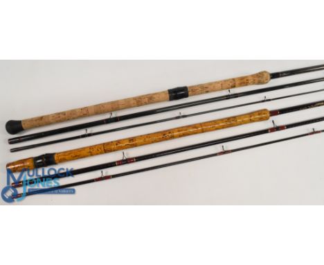 Normark Titan Match RNTM 1563 carbon rod, 13ft 3pc, 24" handle with alloy sliding reel fittings, lined stand off rings throug