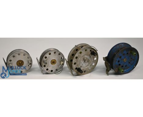 A collection of reels, as follows: Angler Scout 8-80 centre pin reel, 3 ½" ventilated caged spool, twin handles, on/off check