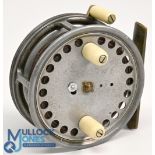 Hardy Bros "The Silex Major" alloy casting reel 3" ventilated spool, sliding catch spool release,