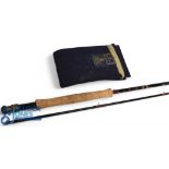 Hardy Alnwick Graphite Deluxe carbon trout fly rod: 10ft 6" 2pc line 7/8#, alloy uplocking reel