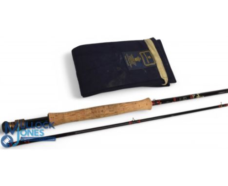 Hardy Alnwick Graphite Deluxe carbon trout fly rod: 10ft 6" 2pc line 7/8#, alloy uplocking reel seat, lined butt ring, MCB. V