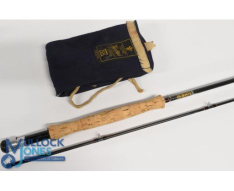Hardy Alnwick "The Hardy Graphite" trout fly rod, 9ft 6" 2pc line 6/7#, alloy uplocking reel seat with carbon insert and coll