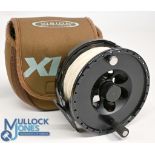Vision XLB alloy saltwater fly reel 4 ¾" large arbour extra wide spool, spindle screw spool release,