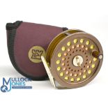 Hardy Bros J L H Ltd Edition 8/9 No 035 alloy trout fly reel, No JDL958, 3 ¾" ventilated spool, 2