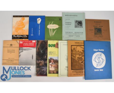 Fishing Catalogues, Price Lists and Publications to include Tom Watson &amp; Son Price List 1954, Alex Martin Fishing Tackle 