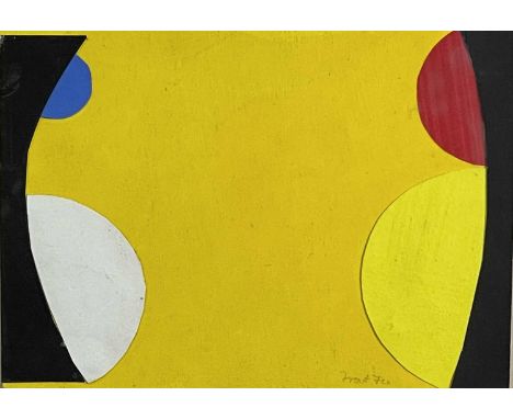 Terry FROST (1915-2003)UntitledGouache and collage Signed and dated '7414 x 19cmBeaux Arts gallery label to versoCondition re