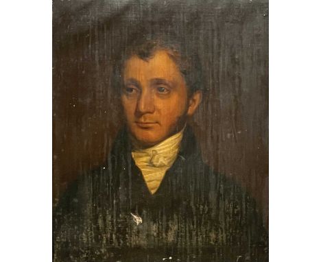 Late Georgian English SchoolPortrait of a Young GentlemanOil on canvas57x46cmCondition report: This oil is in tantalizingly o