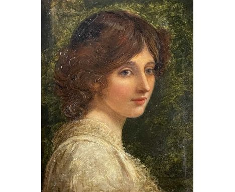 Attributed toJohn Hanson WALKER (1844-1933)Portrait of a LadyOil on canvas42x34cmCondition report: Unsigned. Un-glazed. Canva