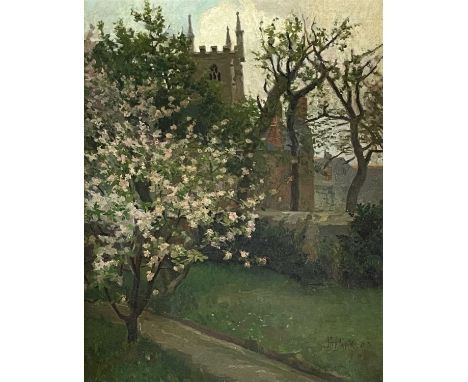 John Anthony PARK (1880-1962)St Ia's Church, St Ives Oil on board Signed and dated (19)0350 x 40cmCondition report: This oil 