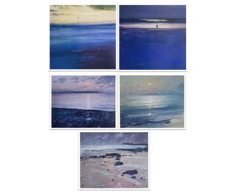 Mike HINDLE (1966)Five seascape prints Each signed and numberedCondition report: Each mounted but not framed.