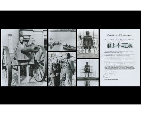 The Wicker Man Official construction and filming photographs collection. This lovely collection features 5 black and white ph