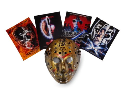 Kane Hodder Friday 13th hand-signed Jason Voorhees mask. Hand-Signed by Kane Hodder, who played Jason Voorhees in 4 of the Fr