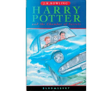 J K Rowling Signed Harry Potter- Chamber of Secrets 1st Edition Hardback Book. Signed on title page. Published in 1998. 251 P