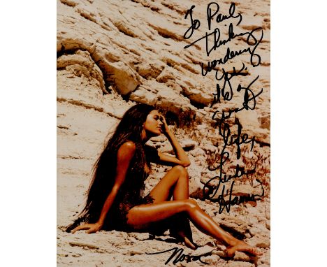Linda Harrison signed 10x8 colour photograph with dedication and inscription. Linda Melson Harrison (born July 26, 1945) is a