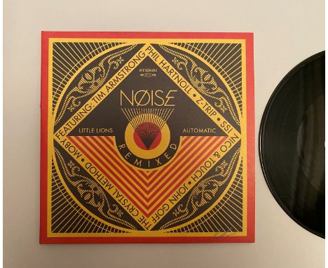 Shepard FAIREY (1970), dit OBEYNOISE Remixed « Little lion » 2016Impression sur pochette de disque vinyle. Signé et numéroté 