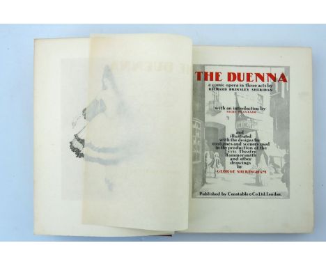 George Sheringham, illustrator, The Duenna, A Comic Opera in Three Acts, by Richard Brinsley Sheridan, 1925 first edition, in