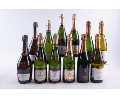 12 BOTTLES FRENCH SPARKLING WINEMaison Louis Bouillot 2 x Grands Terriors Les Lavots Extra Brut 2017, 2 x Perle Rare Eminent 