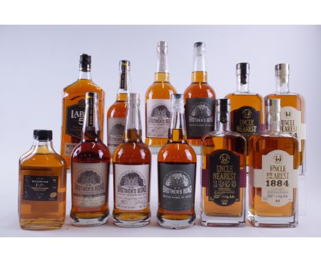 13 BOTTLES WHISKY/WHISKEYDeutsch Family Wine + Spirits 2 x Redemption Sur Lee Straight Rye  (37.5cl); Label 5 Bouron Barrel S