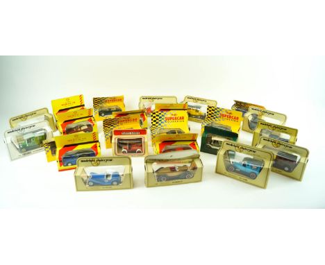 A group of model cars