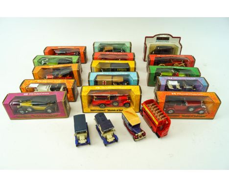 A group of model cars