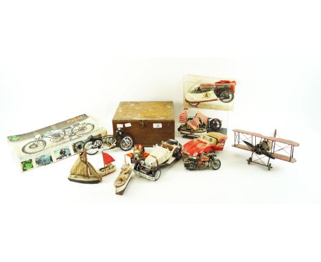A collection of assorted model cars, to include a Corgi vintage Chitty Chitty Bang Bang, a Burago and other items