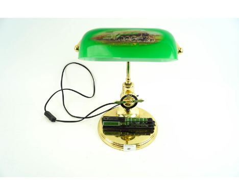 A limited edition Flying Scotsman lamp