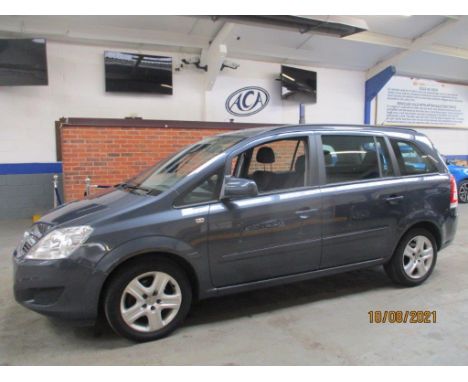 Make &amp; Model: Vauxhall Zafira ExclusivDate of Reg: DY60 CZZColour: Bluecc: 1598MoT: 11-08-2022Fuel Type: PETROLMileage: N