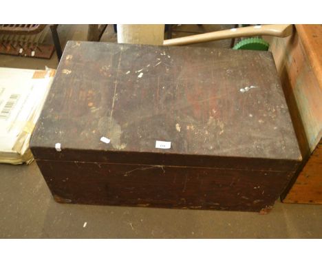 WOODEN TOOLBOX AND ASSORTMENT OF HAND TOOLS