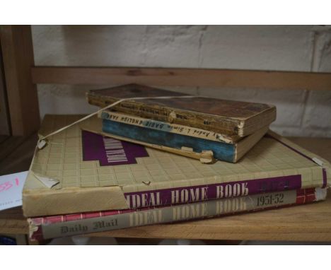 IDEAL HOME BOOK 1947-8 AND 1951-52 TOGETHER WITH FOUR VINTAGE COOKBOOKS