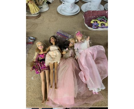 A BAG OF FOUR MATTEL DOLL FIGURES 