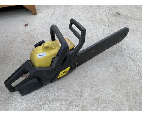 A PETROL ENGINE CHAINSAW 
